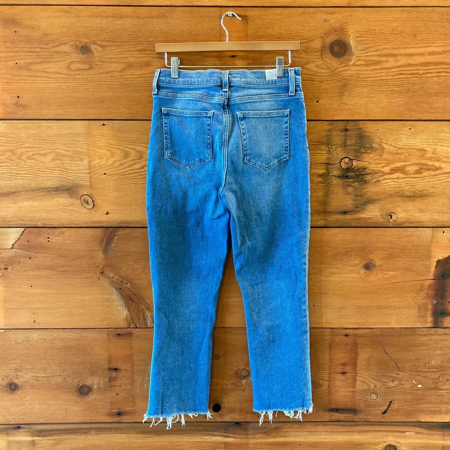 Frank & Eileen Blue Denim Cork Ankle Raw Hem Jeans - Size 29 - 0114VA