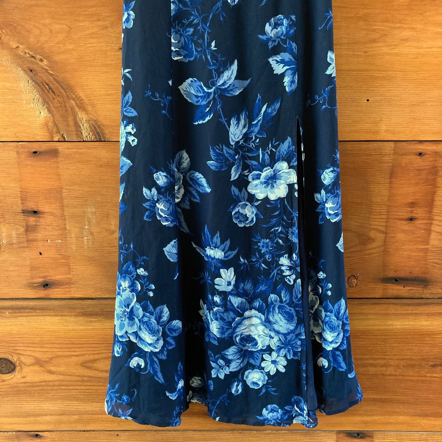 Reformation Blue Floral Lottie Print Juliette NEW Midi Dress - Size 4 - 0816TB
