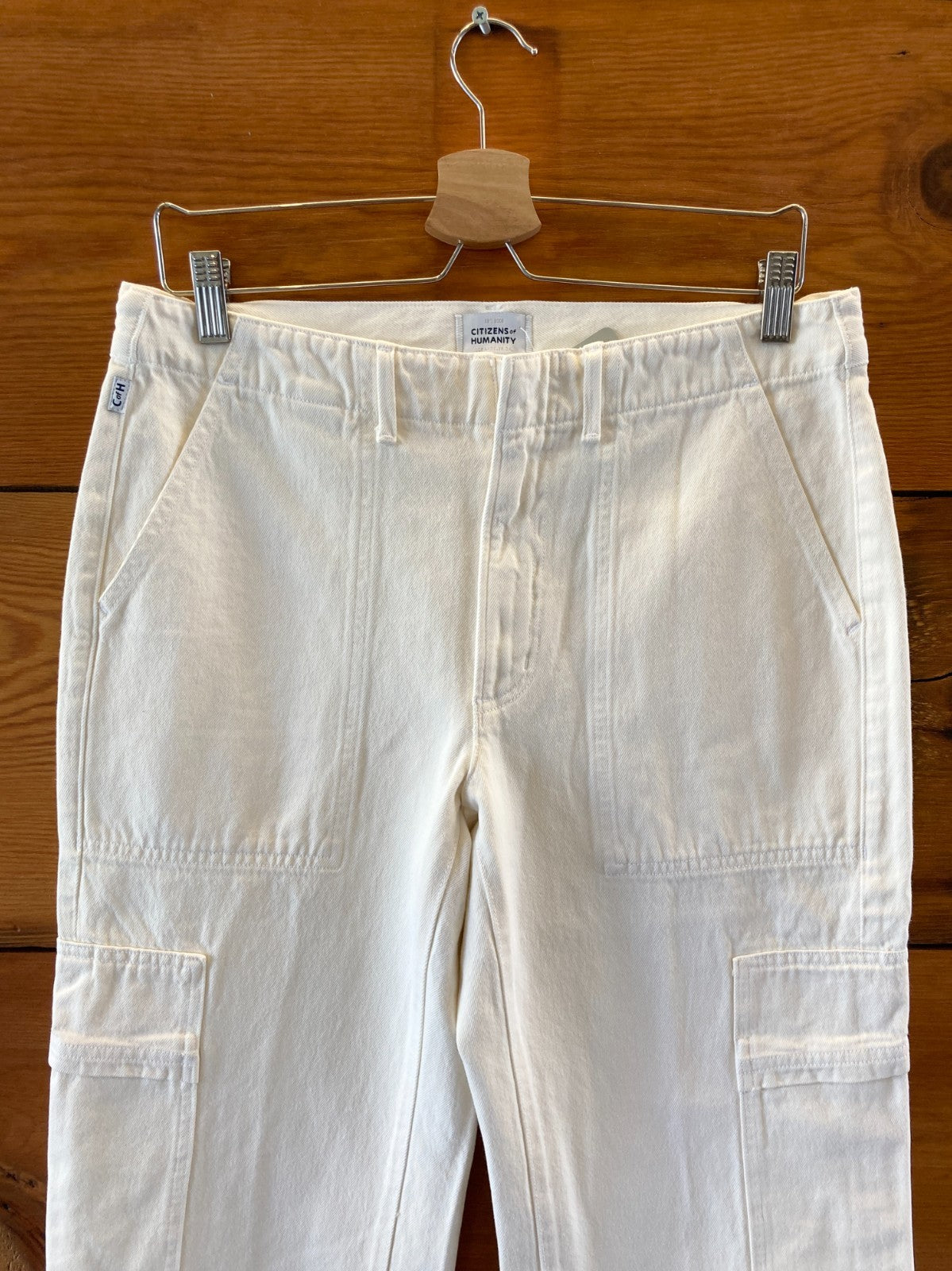 Citizens of Humanity Plaster White Cargo Utility Sienna Jeans - Size 28 - 4427SC
