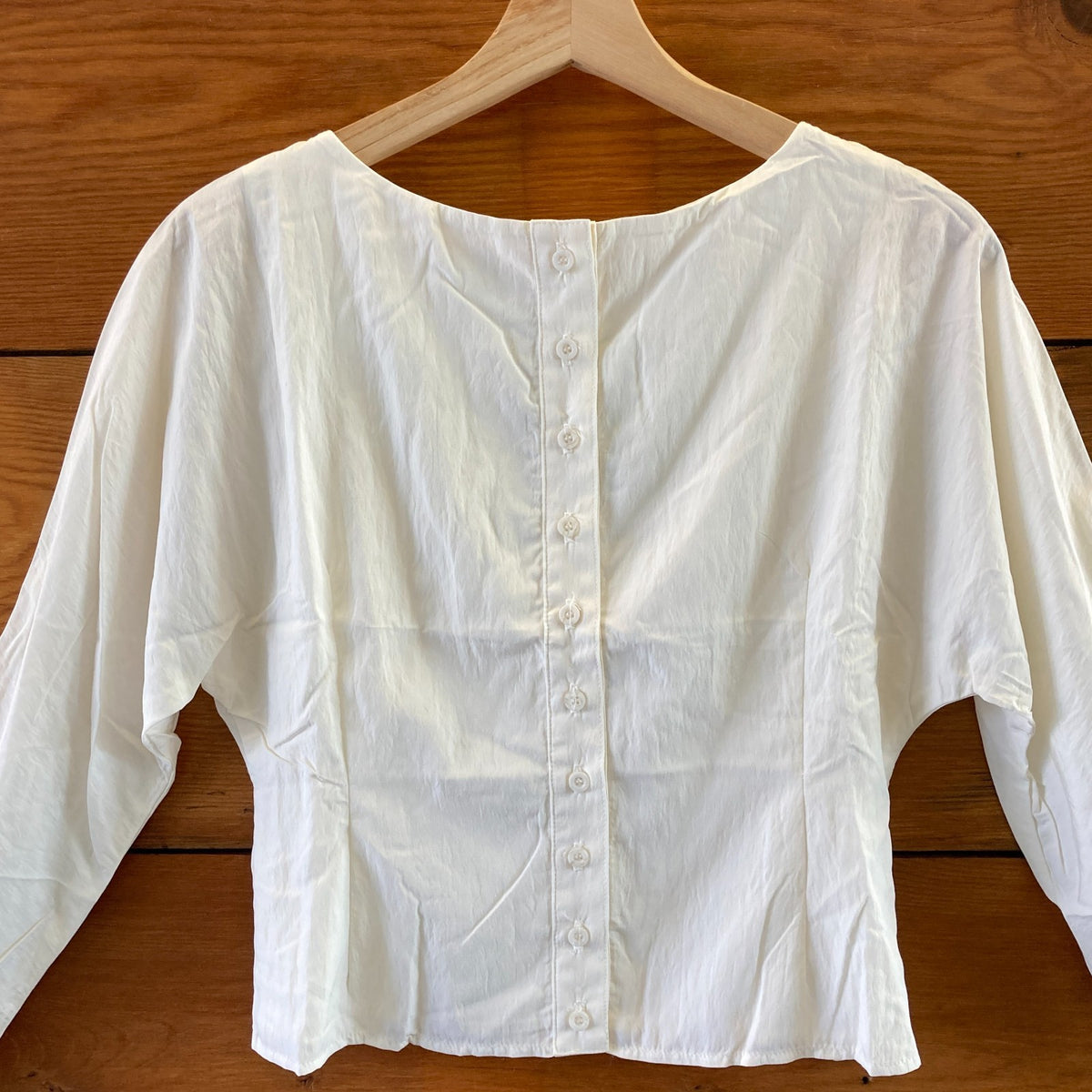 The Line by K $159 Vanilla White Button Up Zhade Top - Size S - NEW - 0927EK