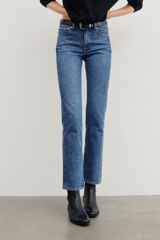 AYR The LaLa Blue Denim Straight Leg Medium Wash Jeans - Size 29 S - 0710SD