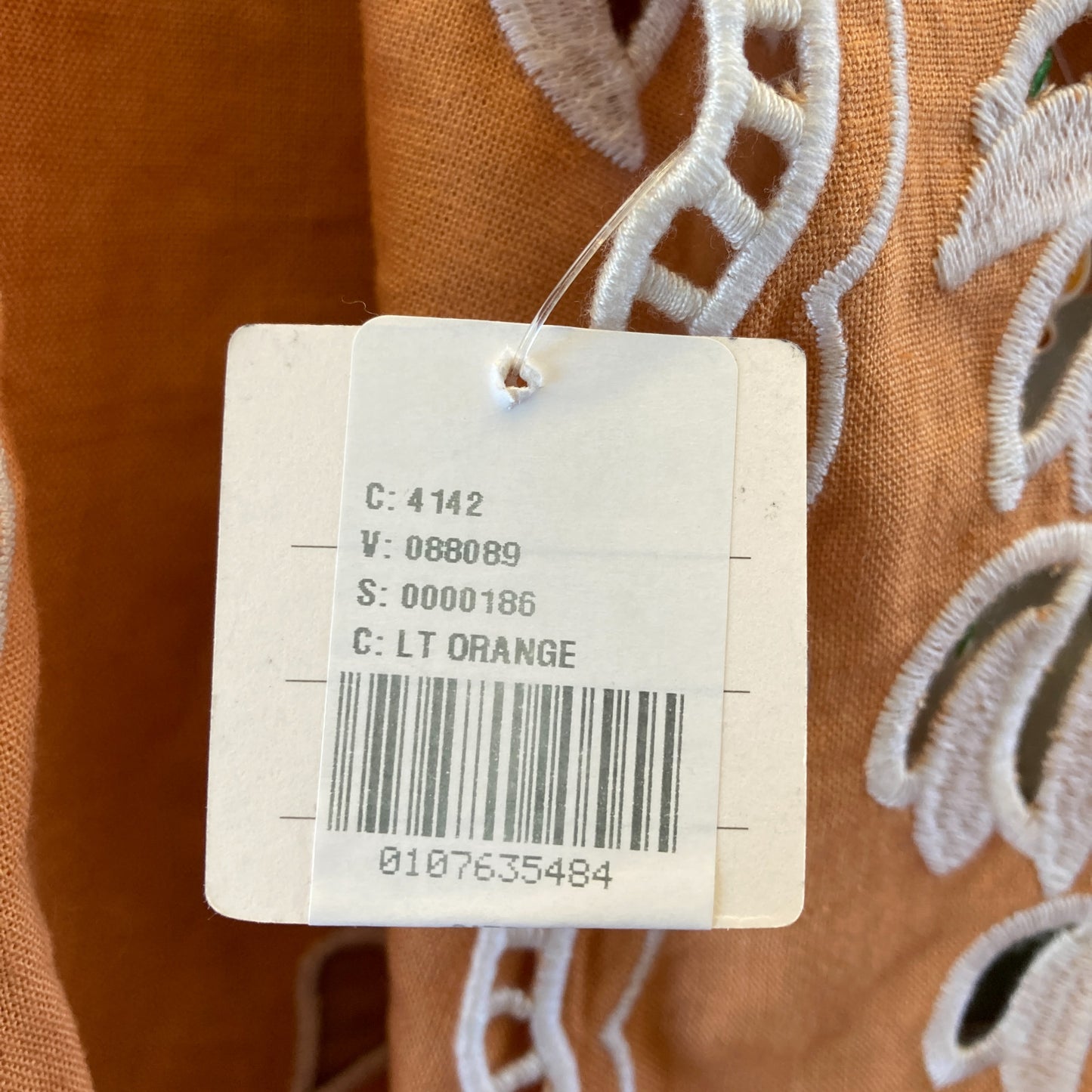 Farm Rio NEW Orange Embroidered Banana Tree Camel Crop Top - Size XL - 0422SJ
