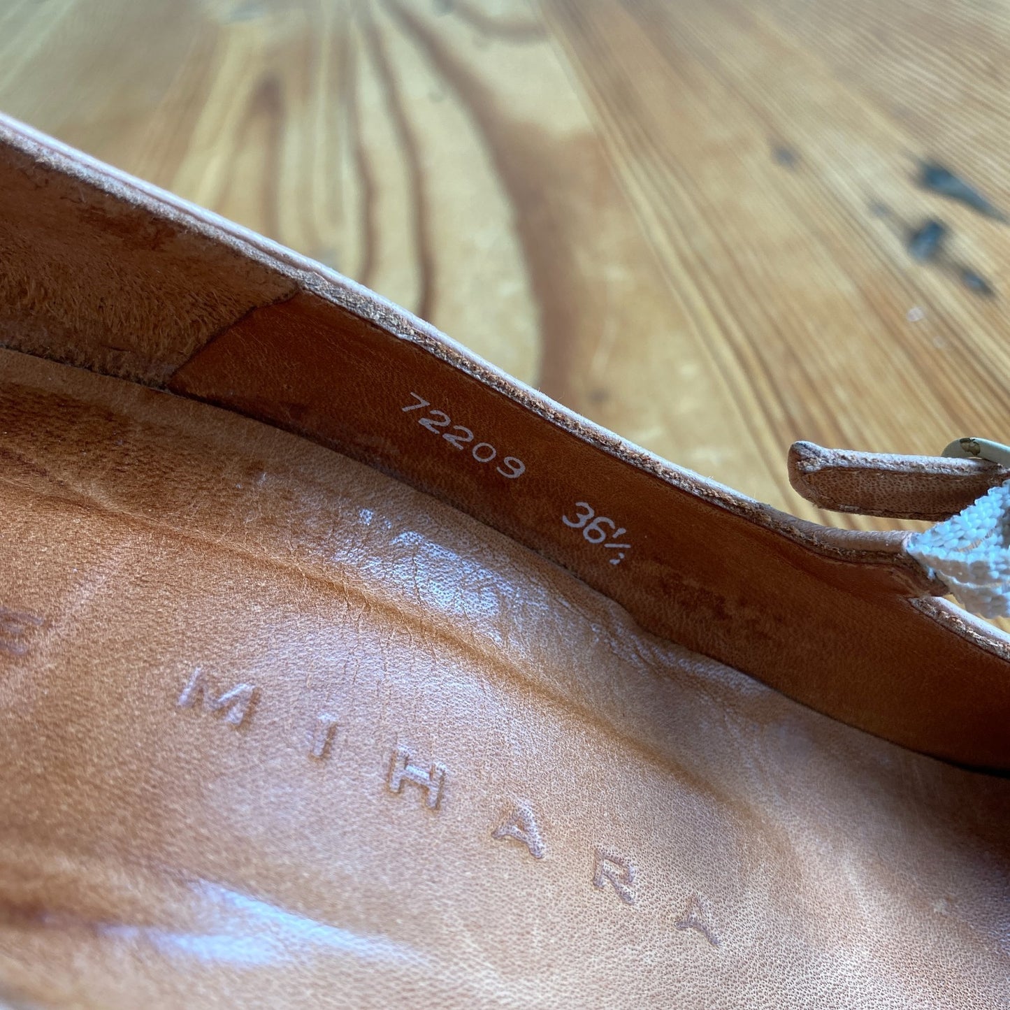 Chie Mihara Tan Leather T Strap Mary Jane Shoes - Sz 36.5 / 6.5 - w/ Box 0818SL