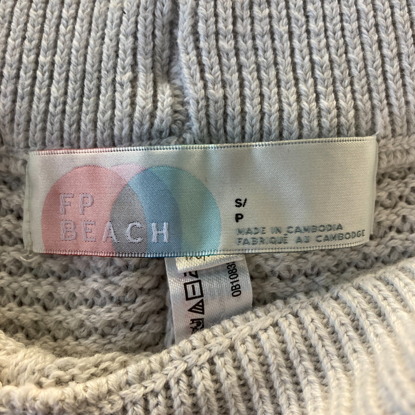 FP Beach Free People Oat Textured Hailee Sweater & Pants Set - Size S - 0419KM