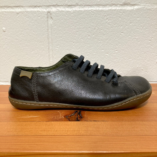 Camper Black Leather PEU Cami Lace Up Sneakers Shoes - Size 38 / 7.5 - 0818SL
