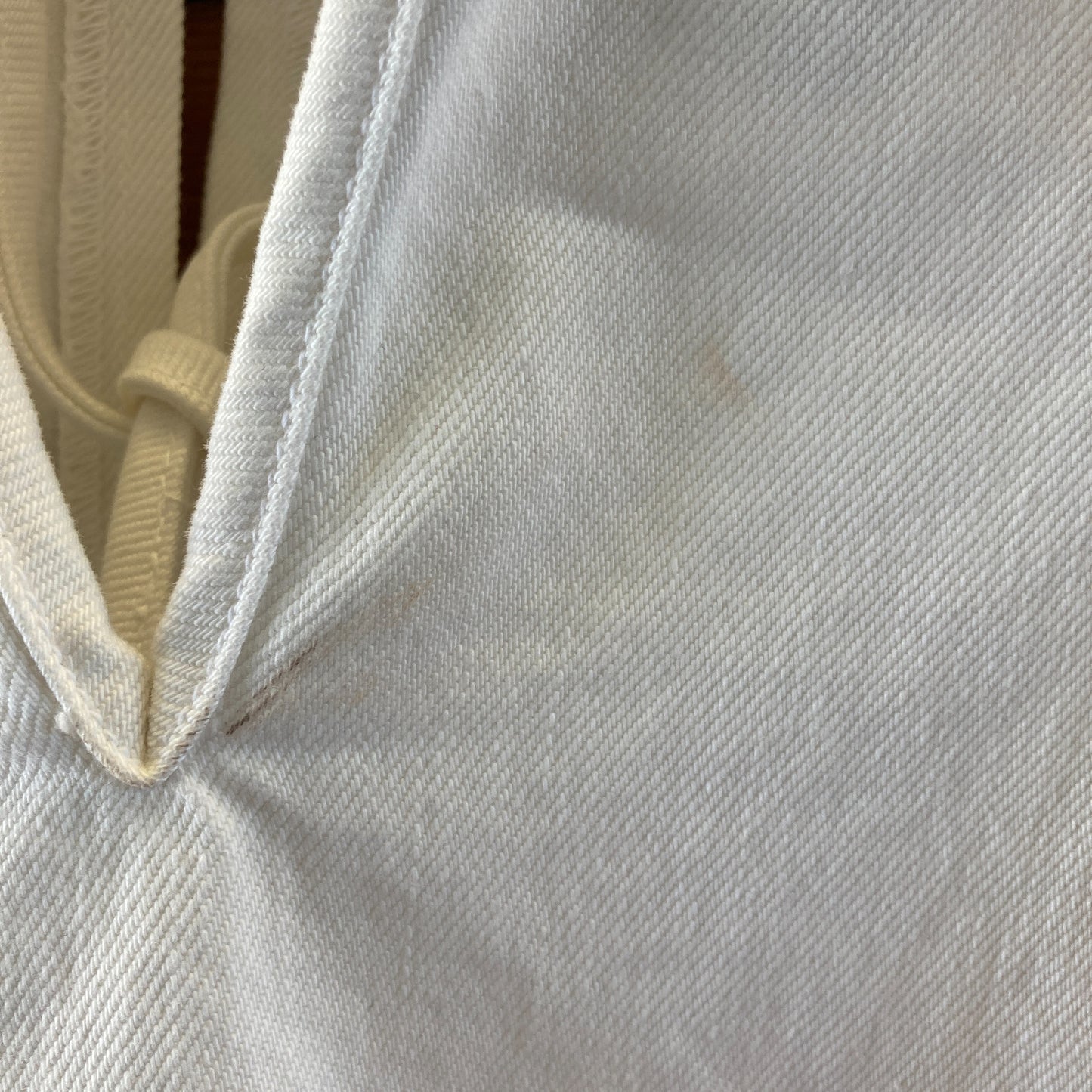Citizens of Humanity White Denim Puff Sleeve Delilah Dress - Size M - 1203TR