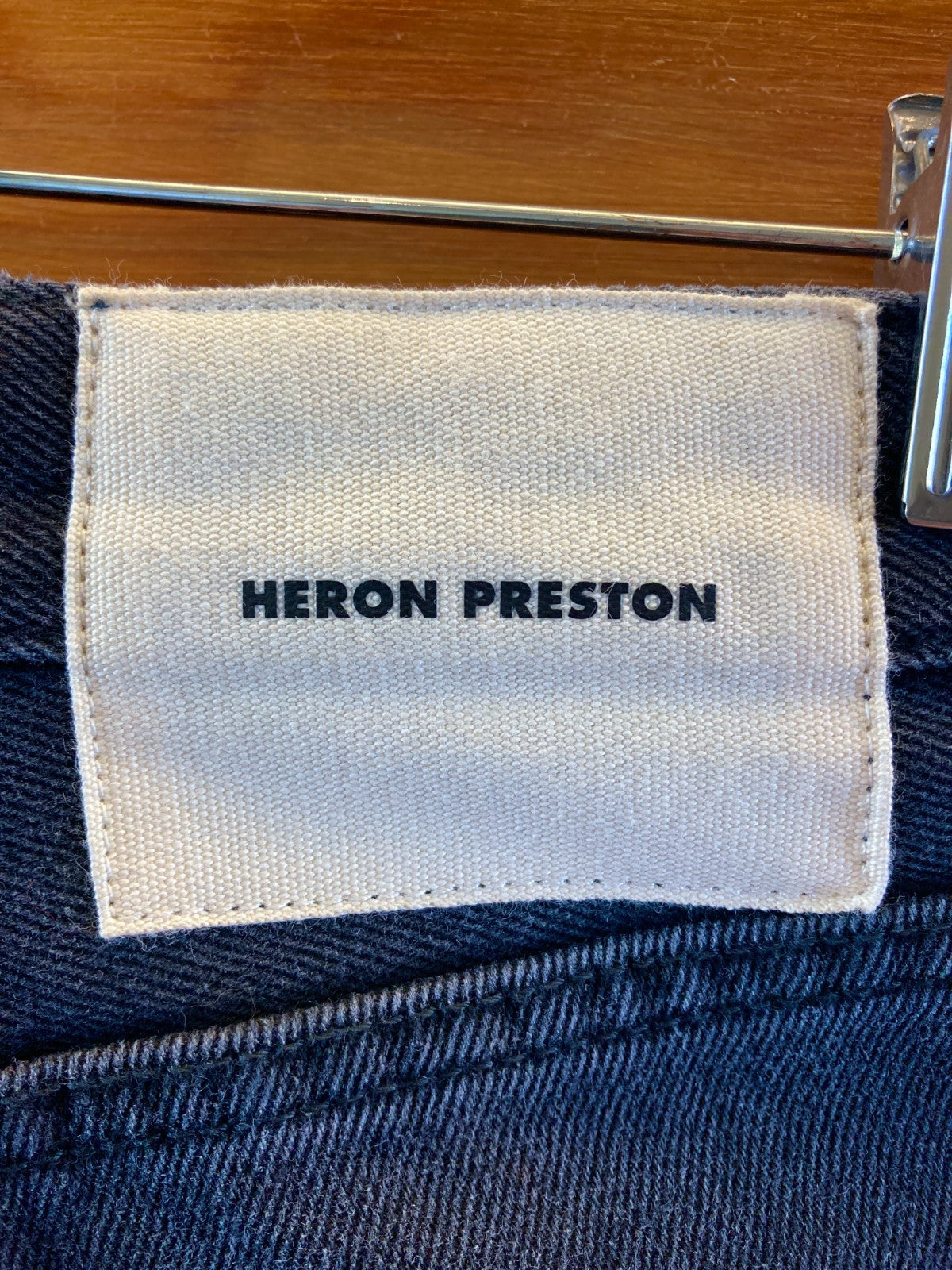 Heron Preston $410 Black CTNMB Strass High Rise Jeans - Size 27 - 0320HJ