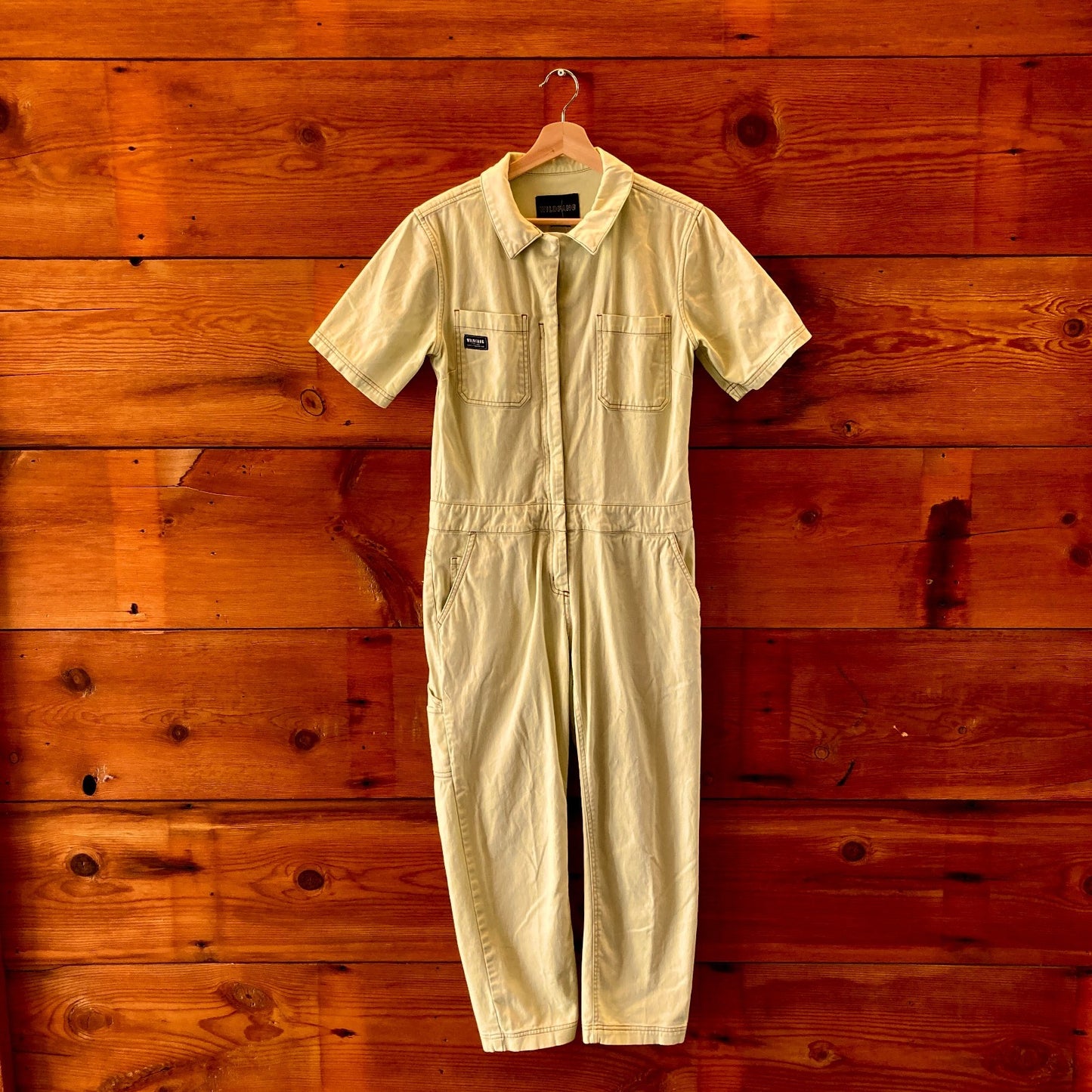 Wildfang Lime Workwear Utility Essential Jumpsuit Coveralls - Size S - 0617RF