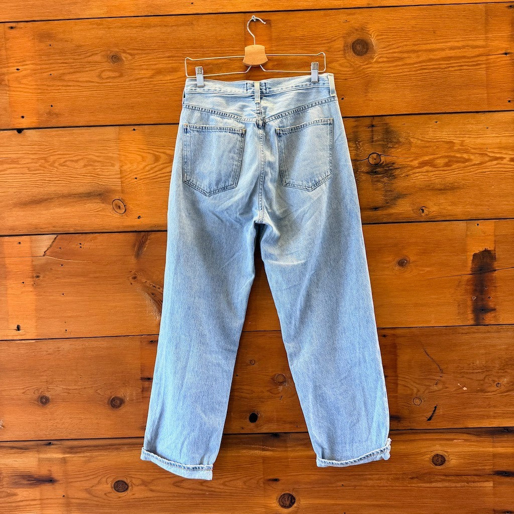 AGOLDE $198 Criss Cross Upsized Button Front Relaxed Jeans - Size 28 - 0404AK