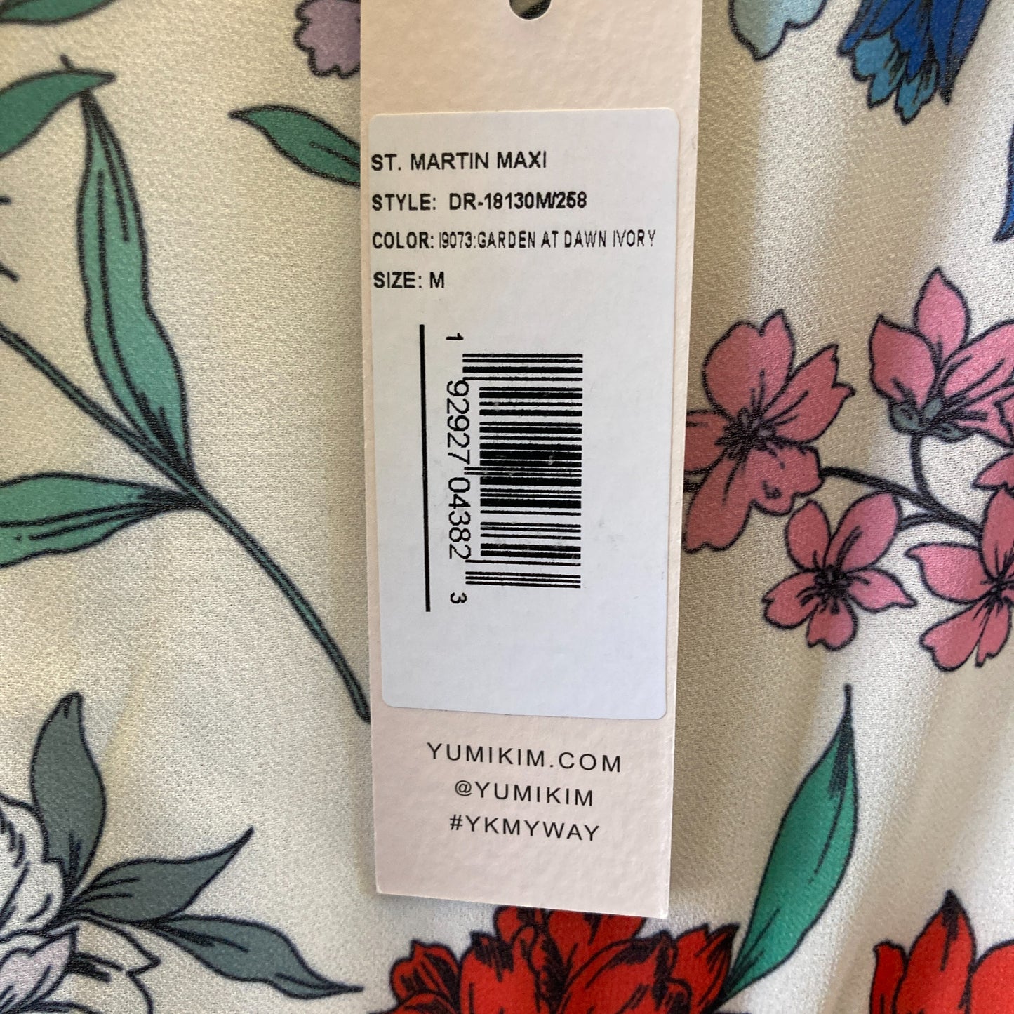 Yumi Kim White Floral Ruffle Tiered Maxi Sleeveless Dress - Sz M - NEW - 1029SB