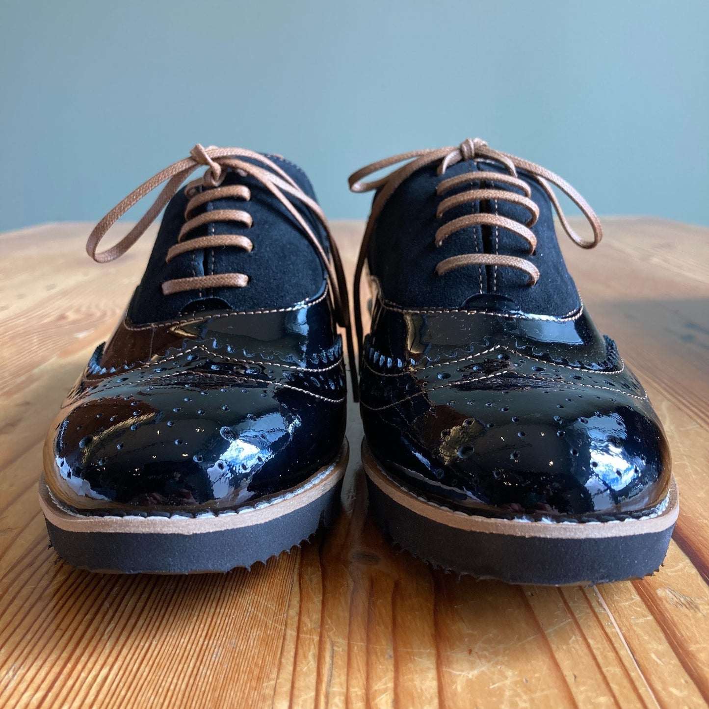 Girotti $449 Black Patent Leather Oxfords Shoes - Sz 41/10.5 US - NEW - 0803BM