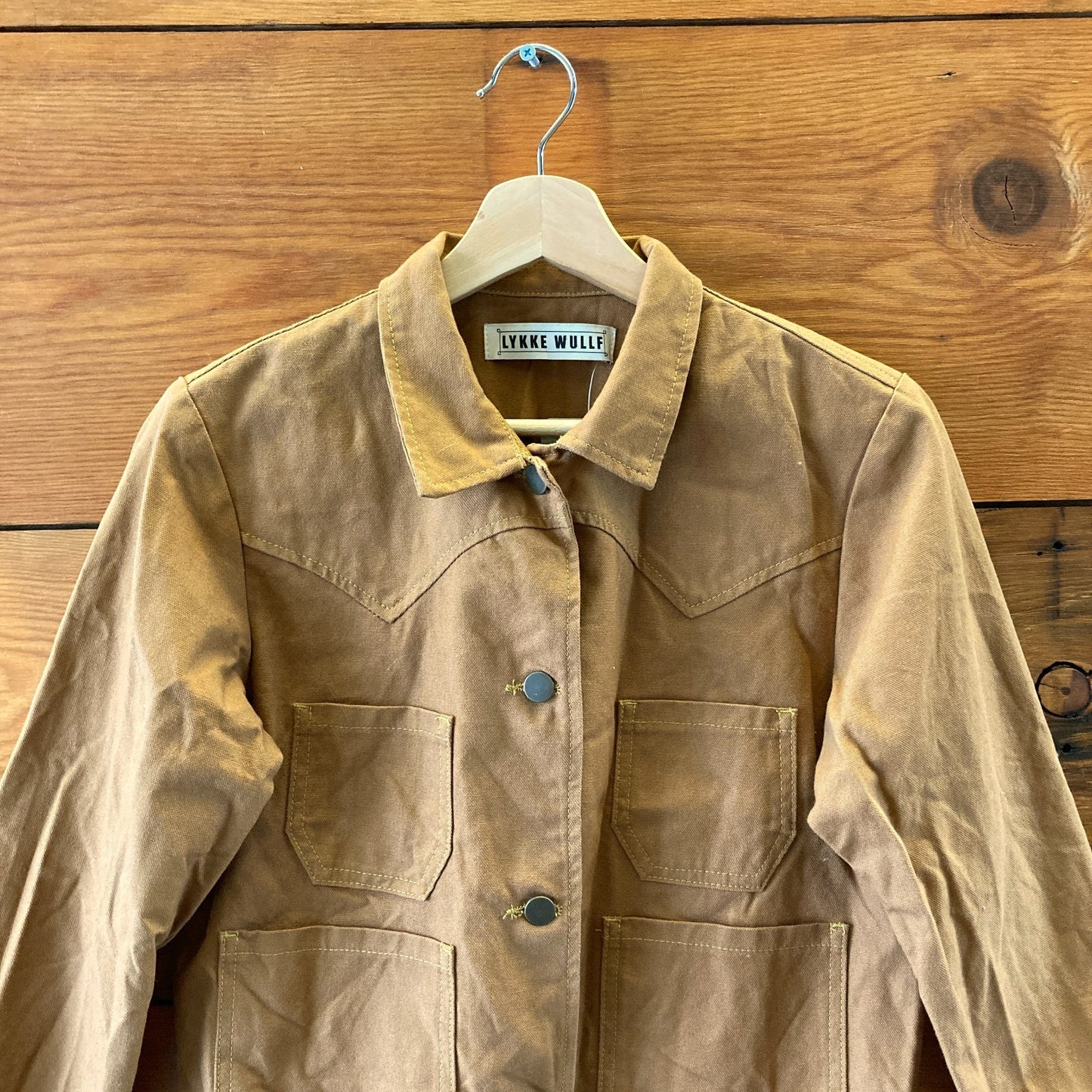 Lykke Wullf Honey Brown Shrunken Ranch Jean Jacket - Size XS - 0312IG