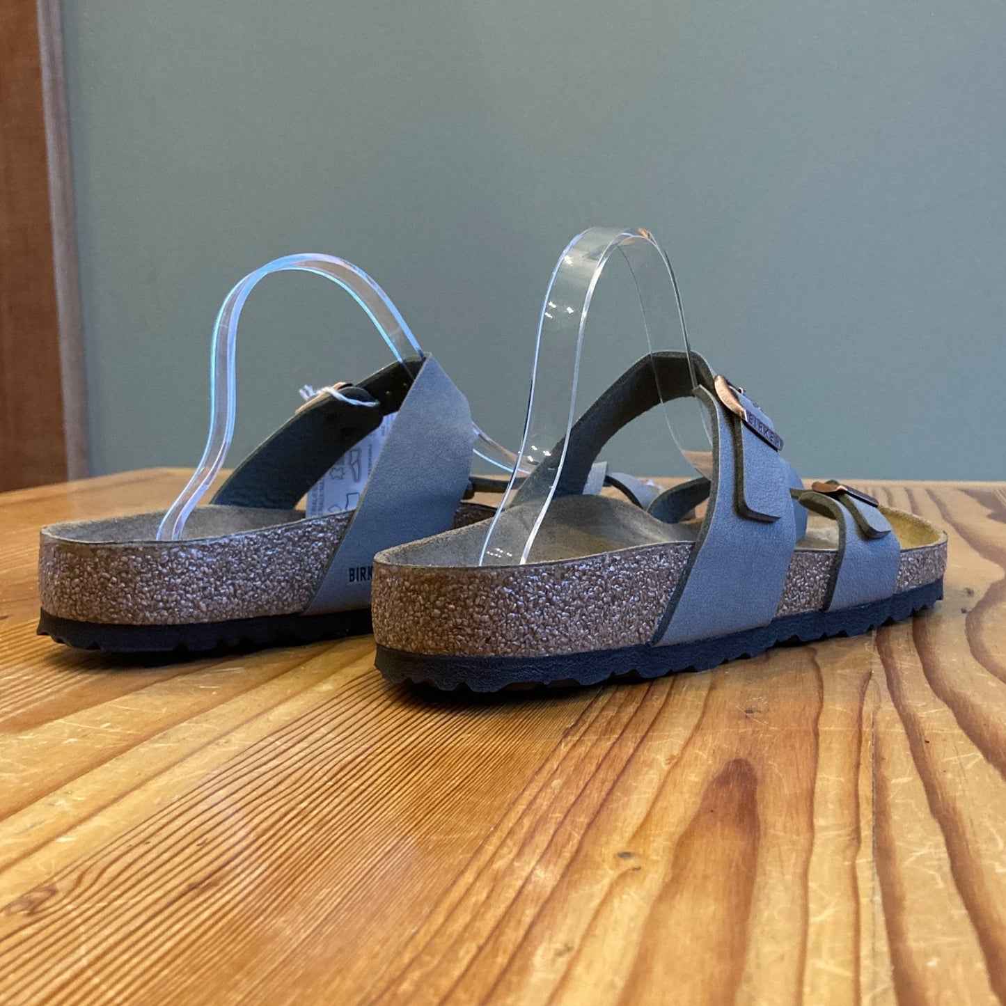 42 / 11 - Birkenstock Stone Gray Leather Mayari Sandals New w/ Box 0803NF