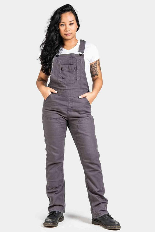 Dovetail Gray Canvas Freshly Reinforced Knees Overalls - Size 12 / 32 - 1209SH