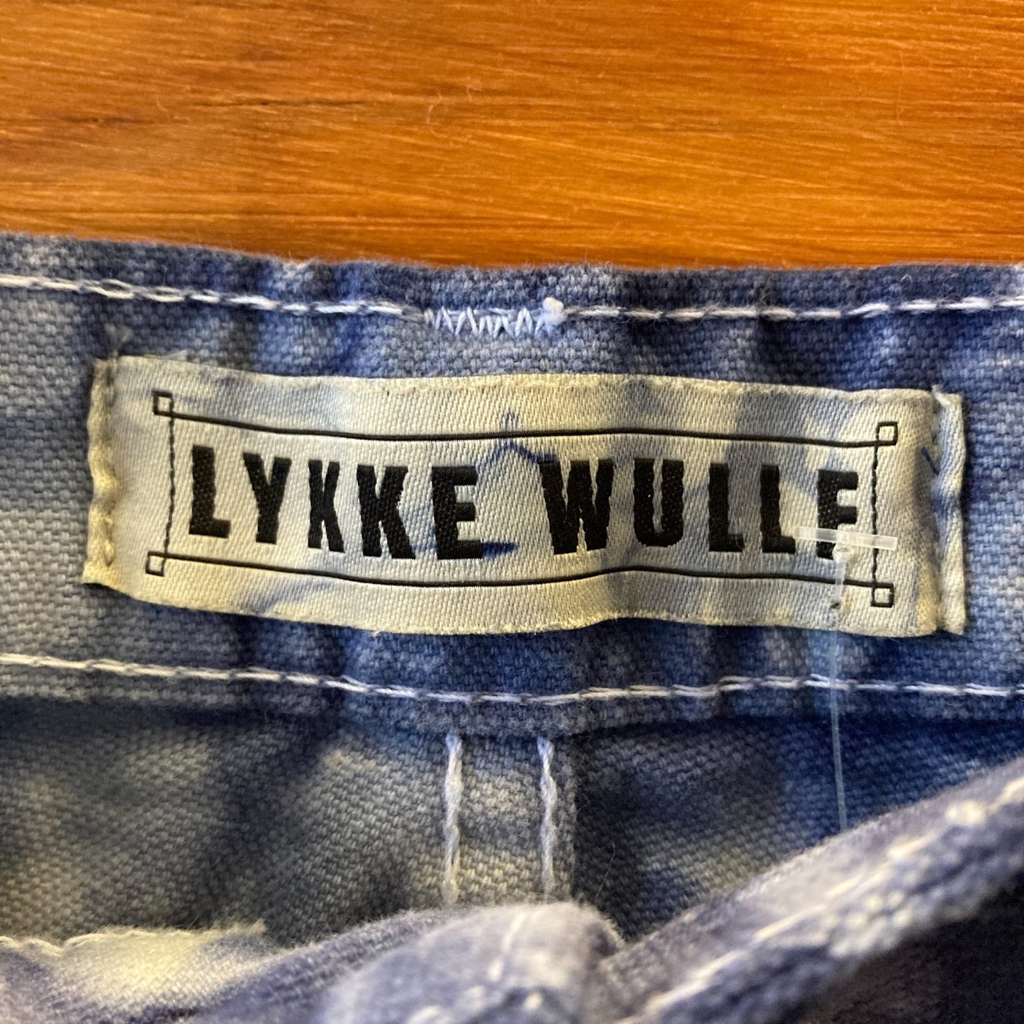Lykke Wullf Indigo Blue Tie Dye Utility Straight Leg Pants - Size 2 - 0312IG
