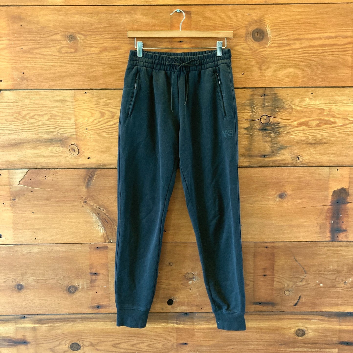 Y-3 Adidas Black Classic Terry Cuffed Sweatpants Pants - Size S - 1105HT