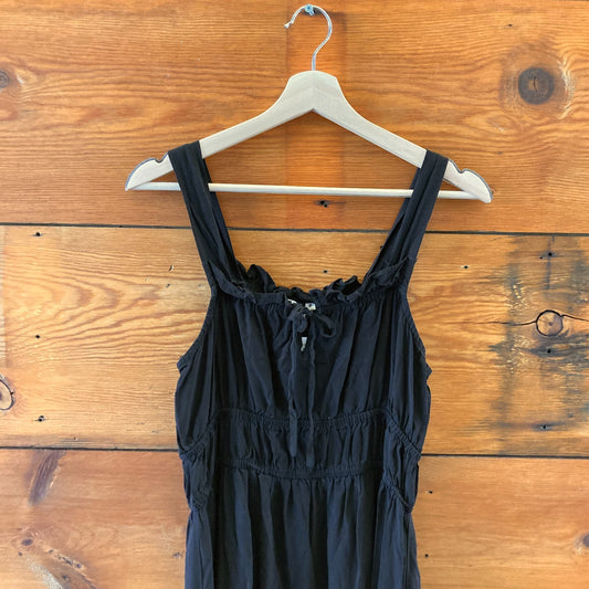 Emerson Fry Black Sleeveless Stretch Waist Midi Length Dress - Size S - 0816TB