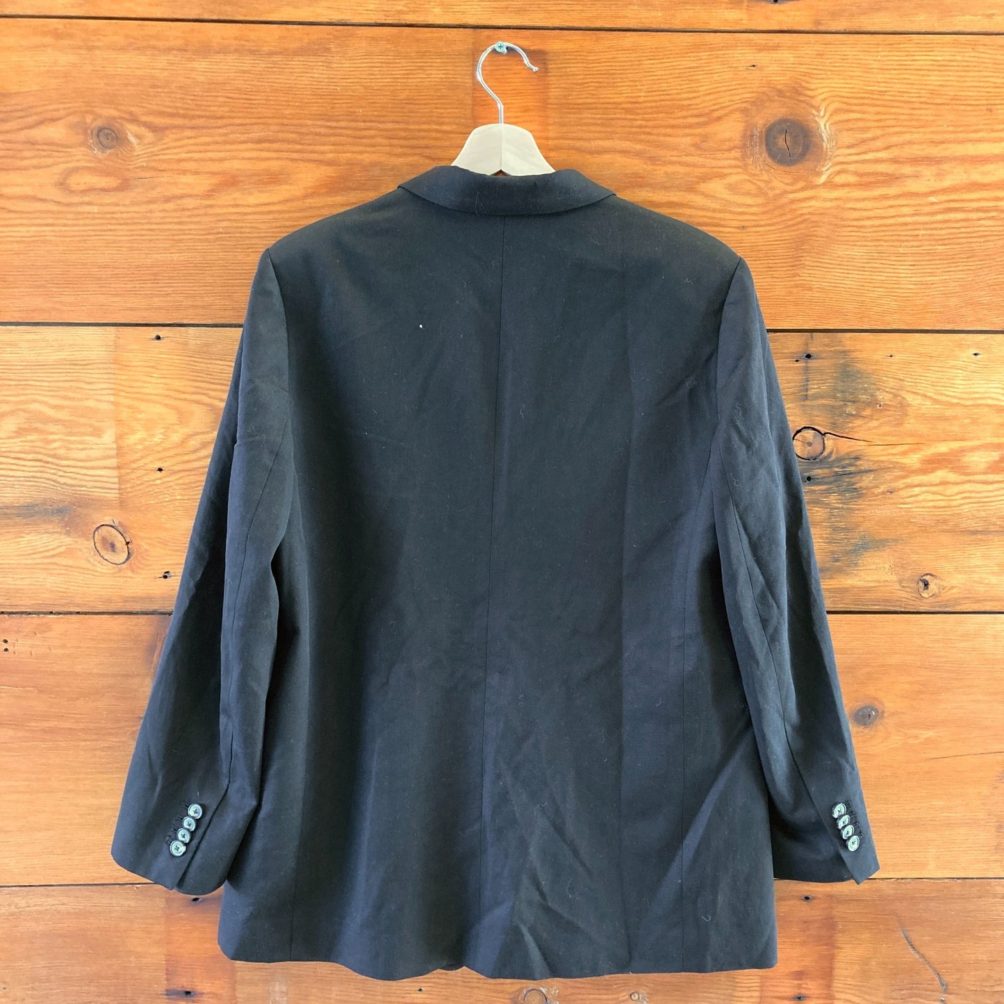 8 - Everlane Black The Oversized Blazer in Buttersmooth Tencel Cotton 0603AG