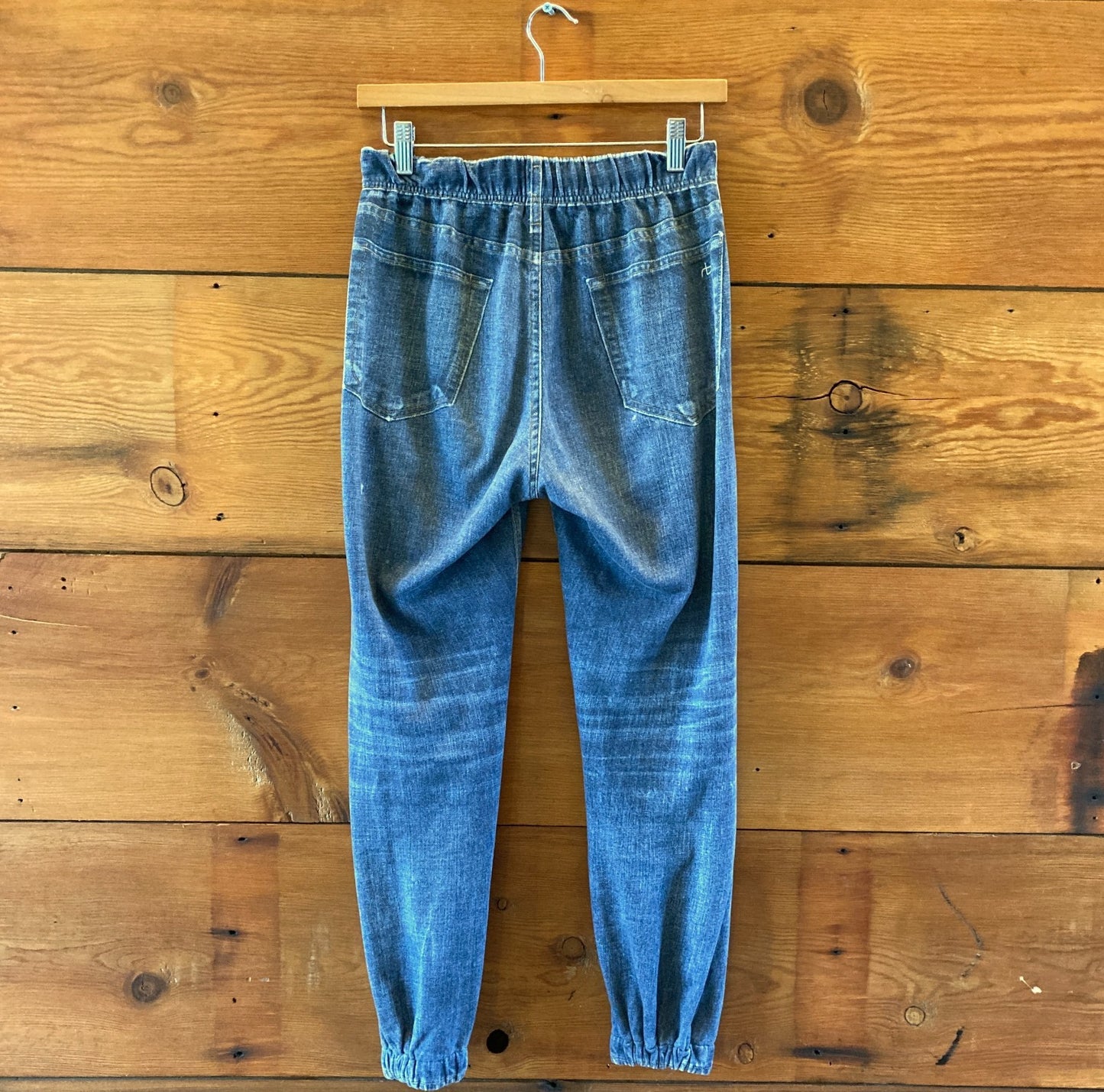 Rag & Bone Faux Denim Miramar Stretch Waist Jogger Jeans - Size S - 0224TP