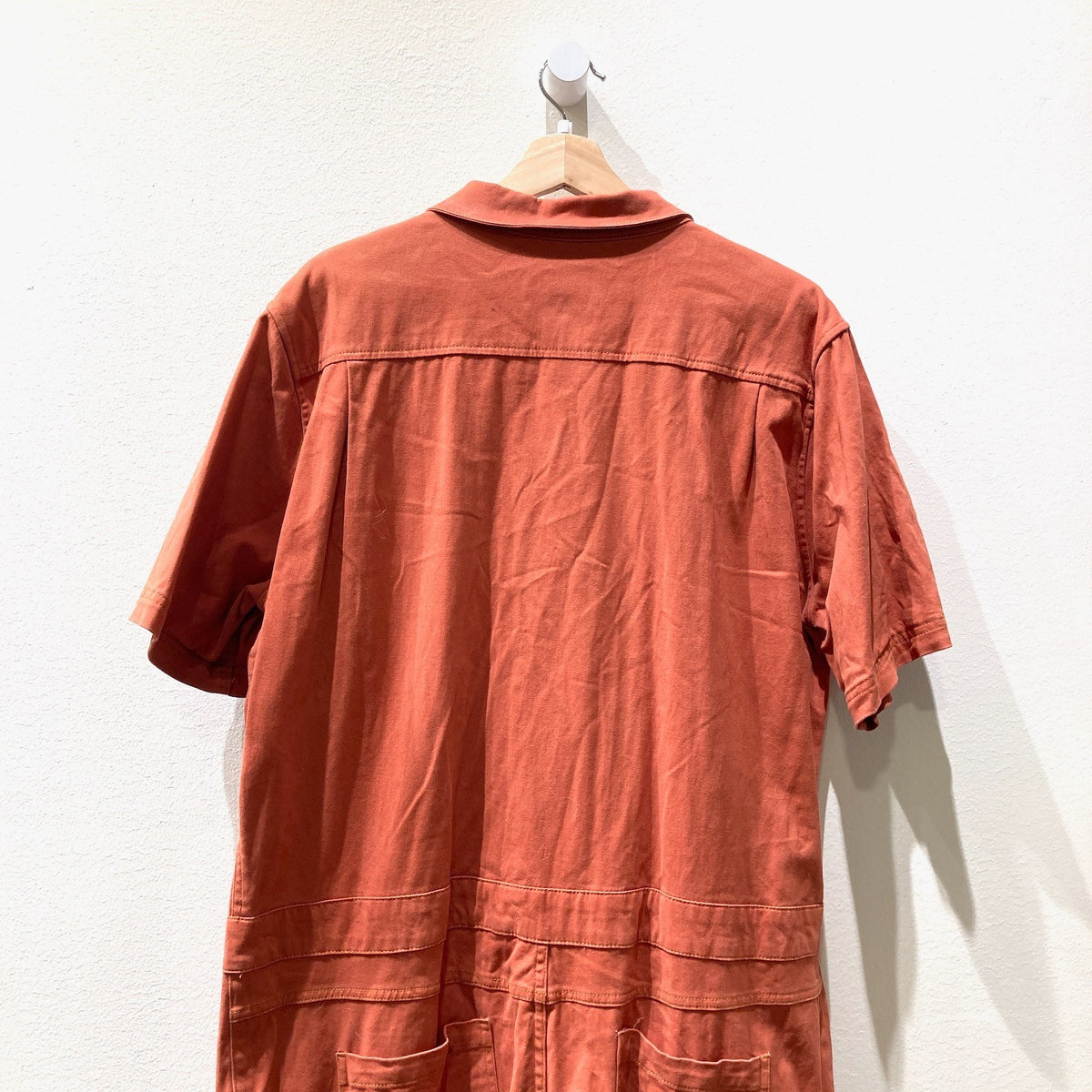 Wildfang Orange Short Sleeve Essential Coverall Jumpsuit - Size XXL - 0530JF