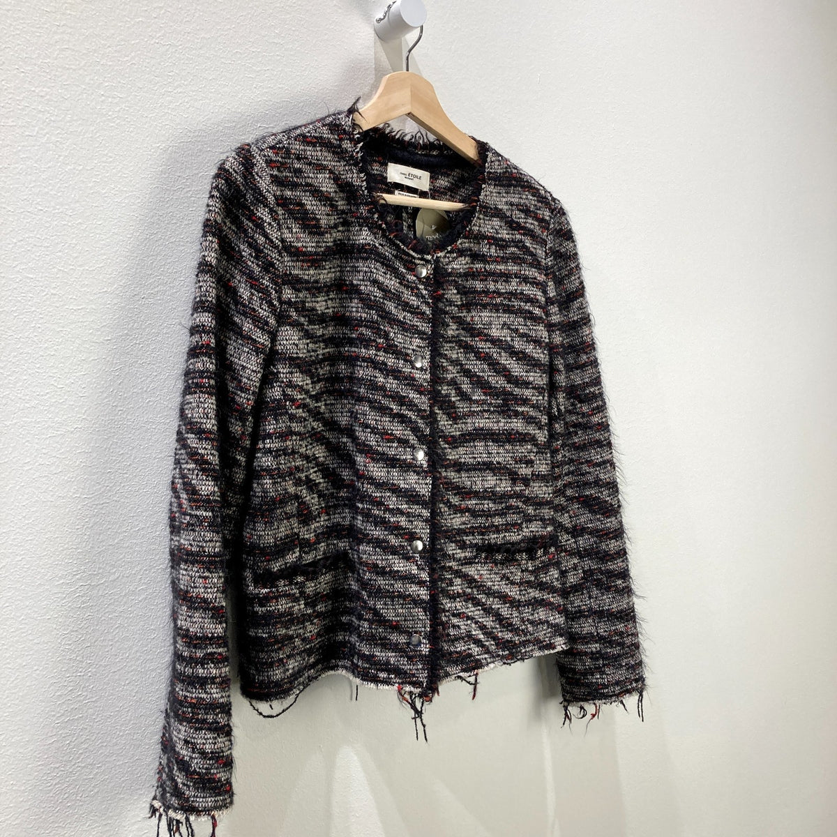 Isabel Marant Etoile Black Boucle Tweed Momo Jacket - Size 38 / M - 0816MS