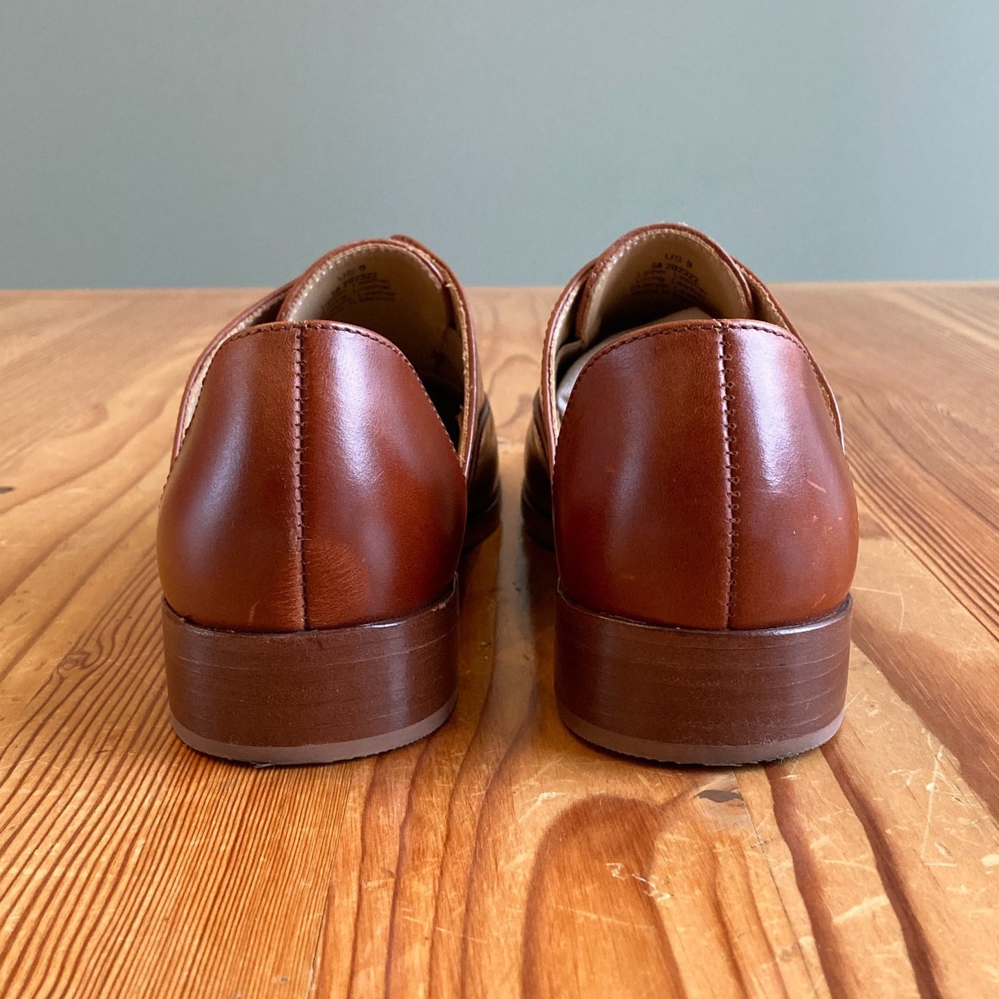 9 - Nisolo Brandy Brown Oxford 2.0 Emma D'Orsay Flats Shoes 0212SW