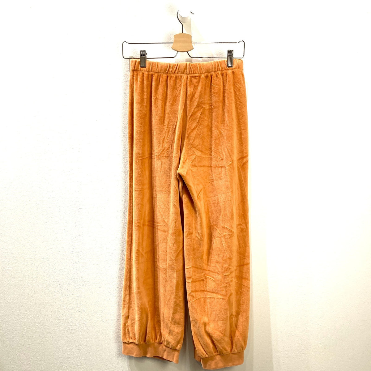 Suzi Kondi Orange Terry Elastic Waist Jogger Pants - Size S - 0129LH