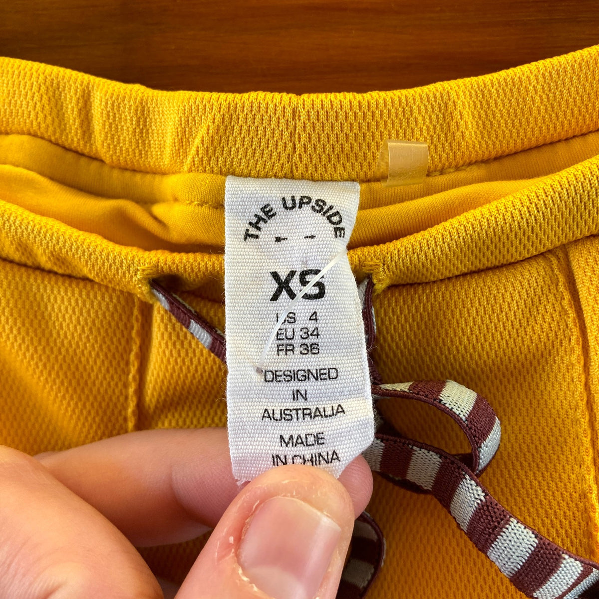 The Upside Yellow Mesh Pleated Mini Prix Quinny Skirt Skort - Size XS - 0415AB