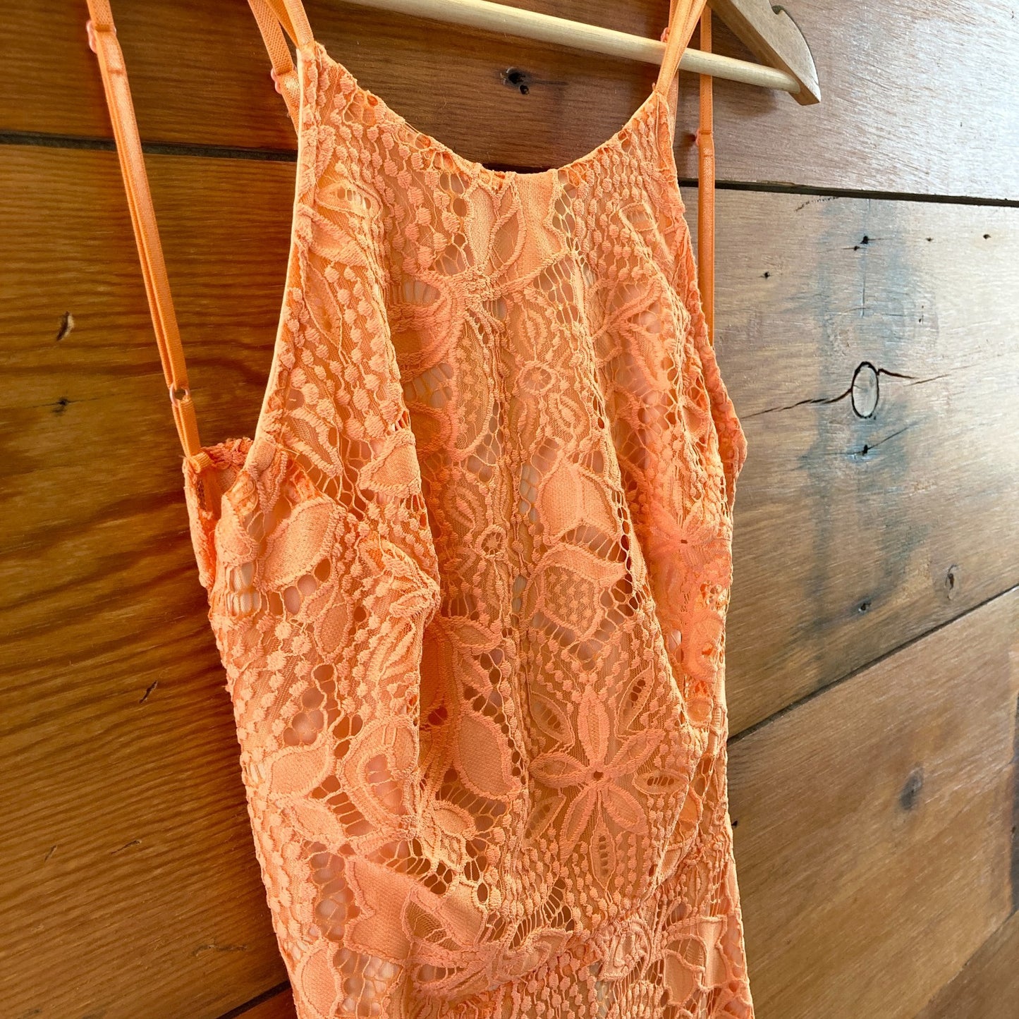 For Love & Lemons Guava Open Back Lace Mini Dress - Size S - 1112MH