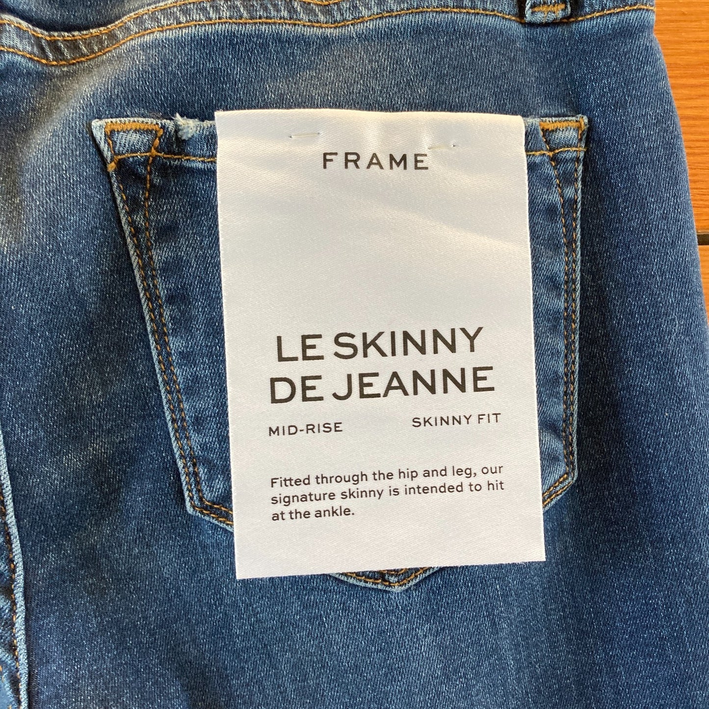 Frame Denim Dark Wash Stretch Fit Le Skinny de Jeanne Jeans - Sz 28 - NEW 4427SC