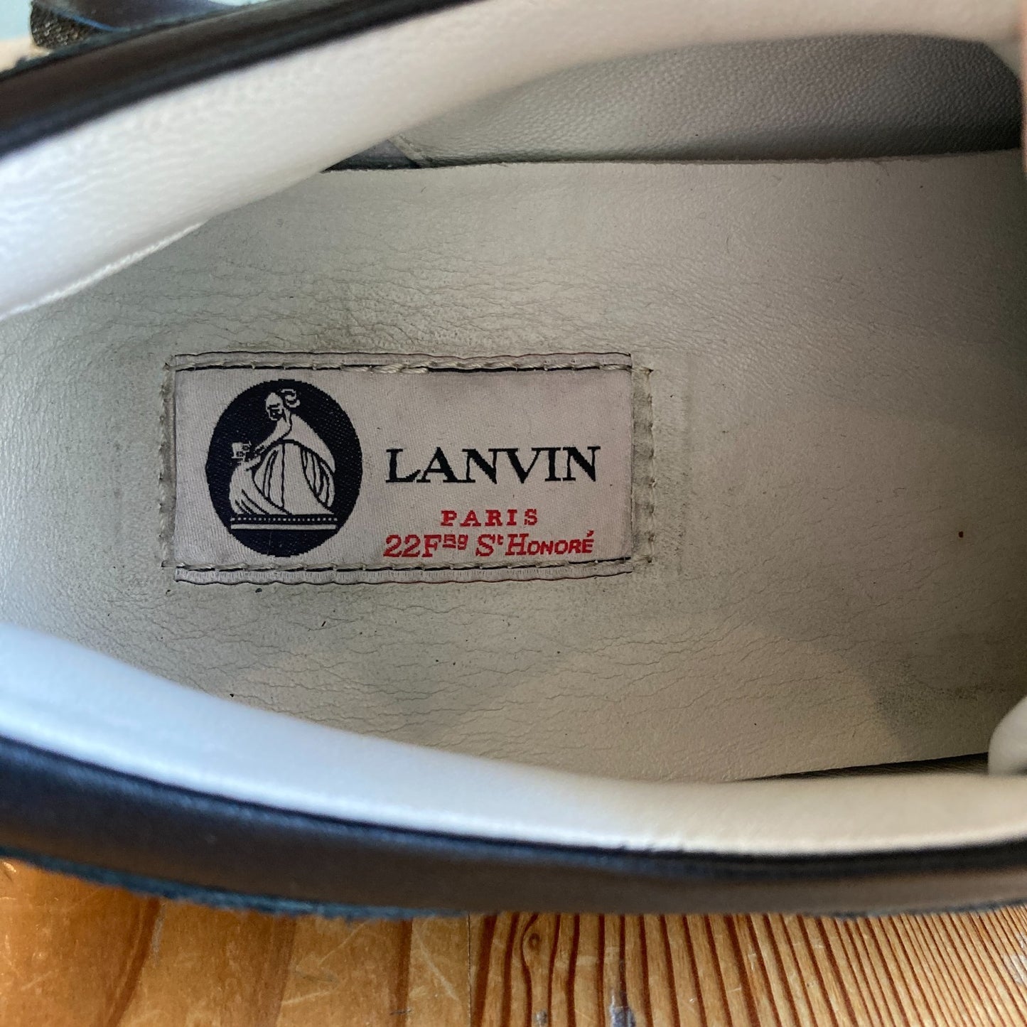 Lanvin Black Reflective Lace Up Leather Sneakers Shoes - Size 39 / 8 - 1217RM