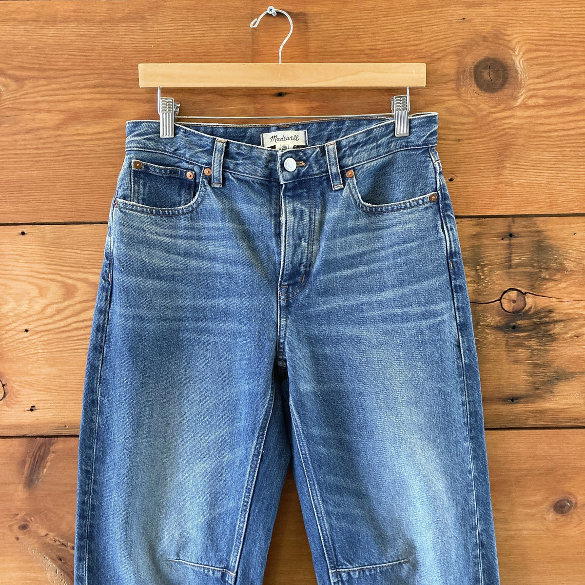 Madewell Medium Wash High Waisted Darted Barrel Leg Jeans - Size 25 - 0320AE
