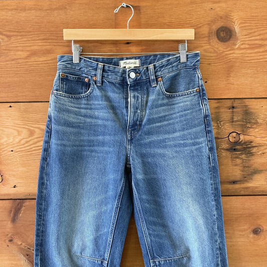 Madewell Medium Wash High Waisted Darted Barrel Leg Jeans - Size 25 - 0320AE