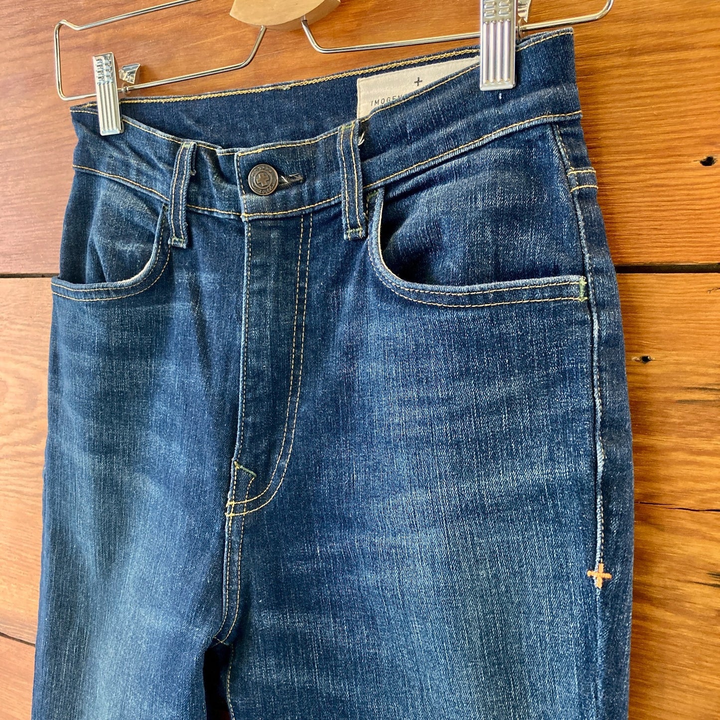 Imogene + Willie Dark Wash Rigid Denim Elizabeth Jeans - Size 25 - 0513VB