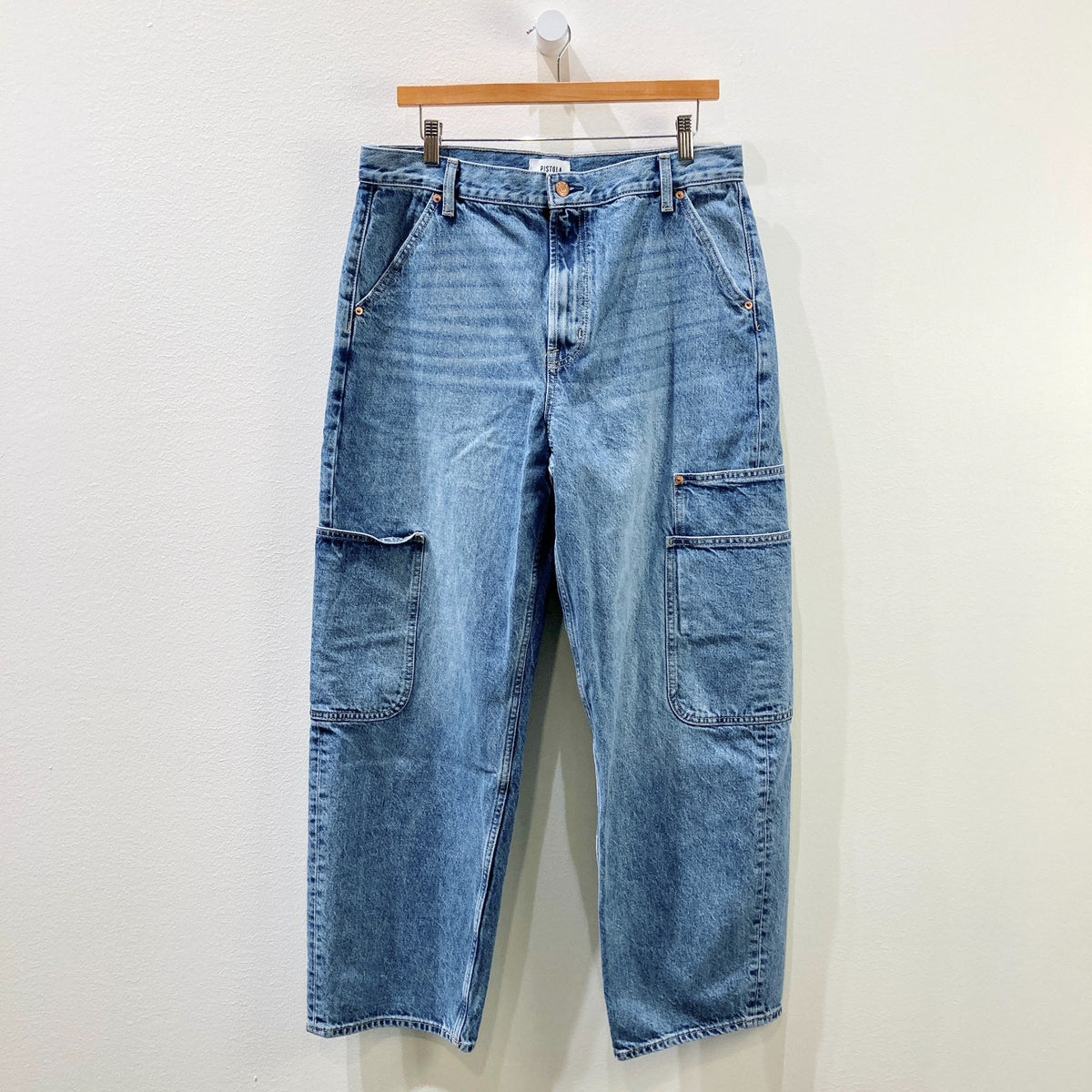 Pistola Sonny High rise Barrel Leg Utility Pocket Jeans - Size 31 - 1107MB
