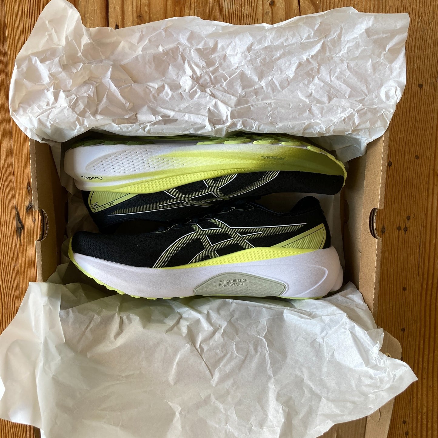 Asics Black / Yellow Mens Gel Kayano 30 Shoes - Size 11.5 - NEW w/ Box - 1206HP