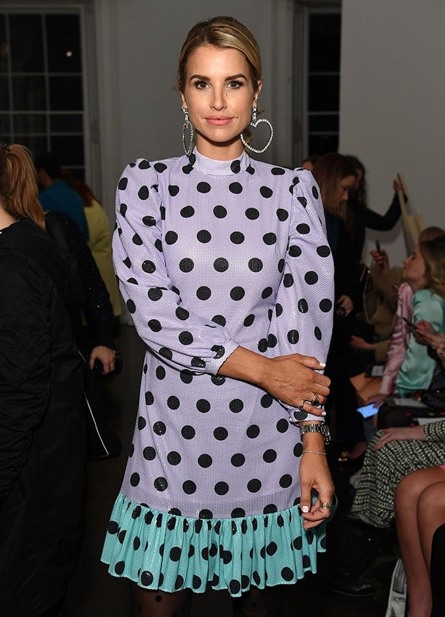 Olivia Rubin Purple Black Polka Dot Sequin Long Sleeve Dress - Size 4 - 0415AB