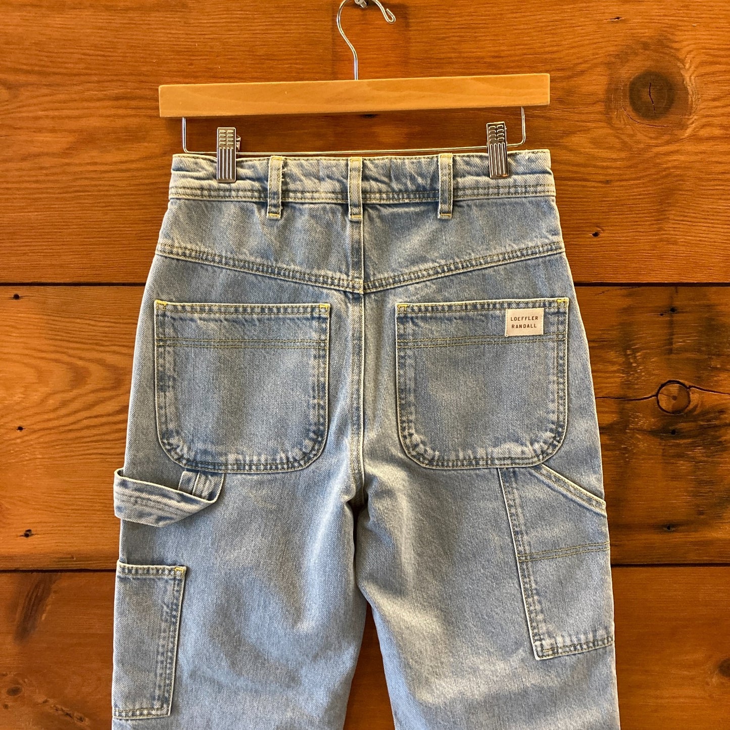 Loeffler Randall Light Wash Straight Leg Utility Jeans - Size 00 / XS - 0312IG