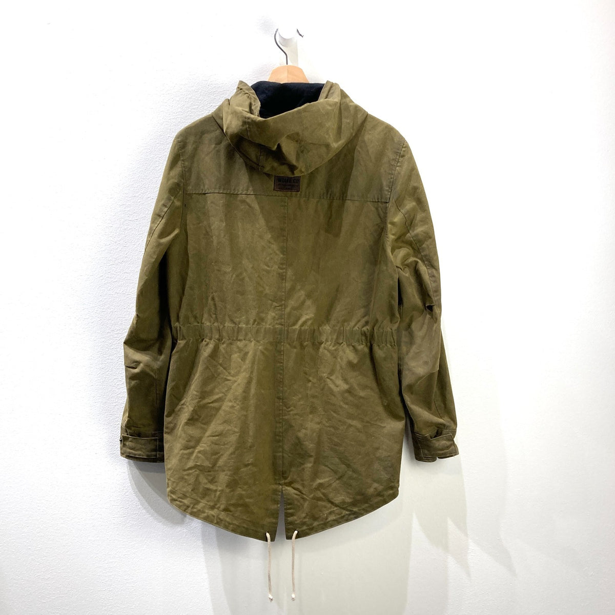 Wolfe Co. Canada Green Waxed Canvas Hooded Womens Jacket - Size XS - 0312IG