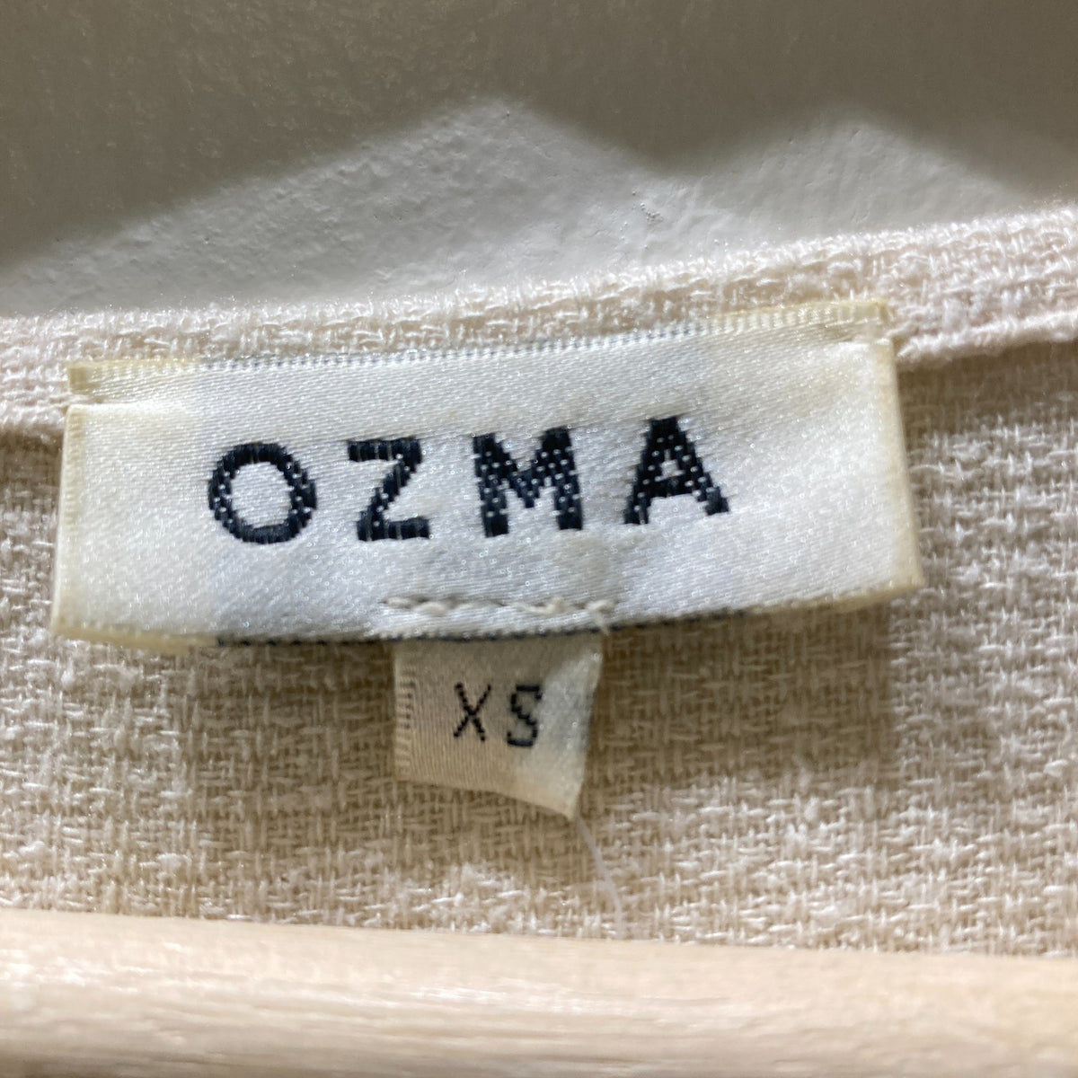 Ozma of California White Textured Raw Silk Short Sleeve Dress - Size XS - 0312IG