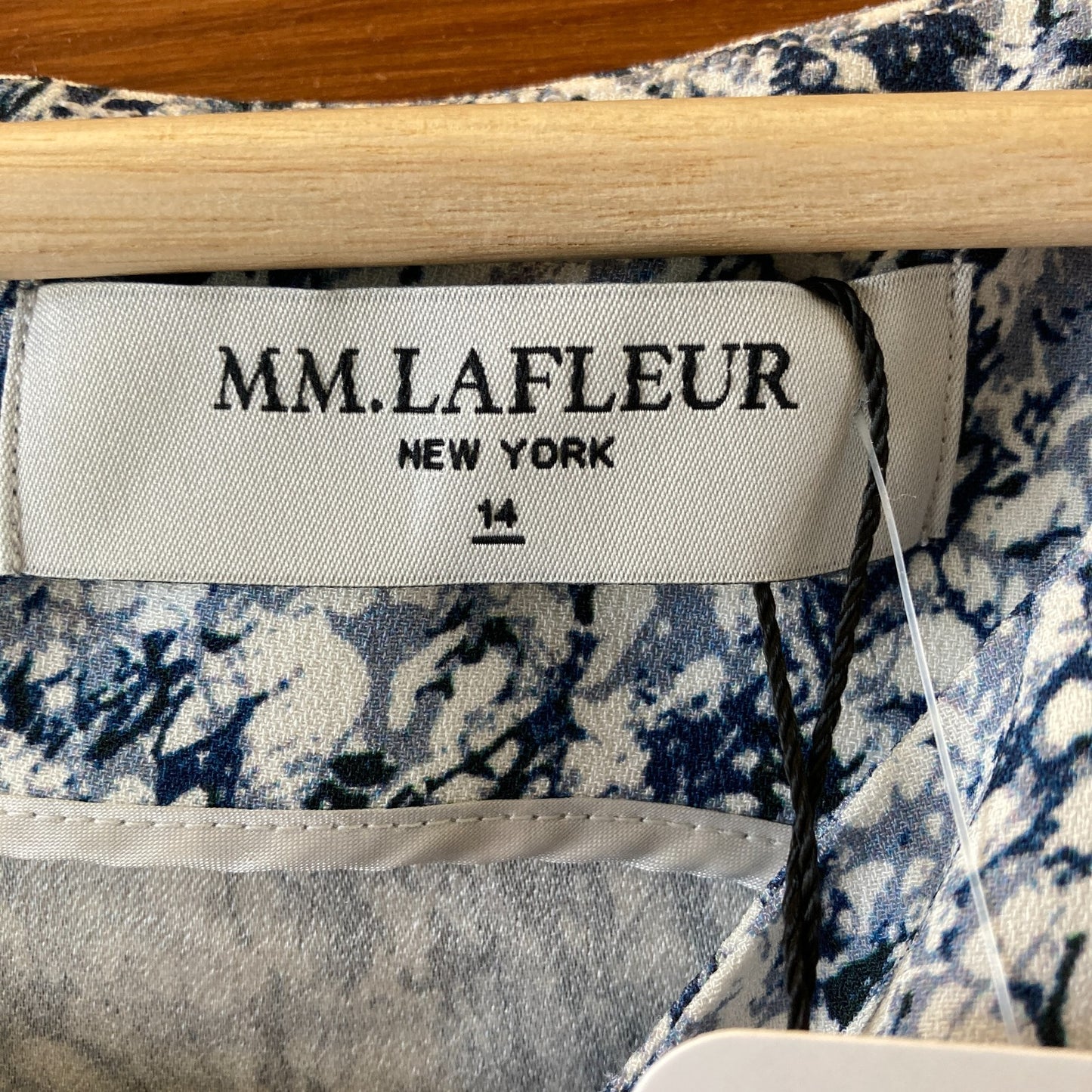 14 - M.M. Lafleur Indigo Marble Print NEW Sarah 7.0 Sleeveless Dress 0416JW