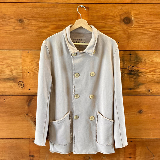 Frank & Eileen $348 Tan Belfast Sweatshirt Peacoat Jacket - Size M - 4427SC