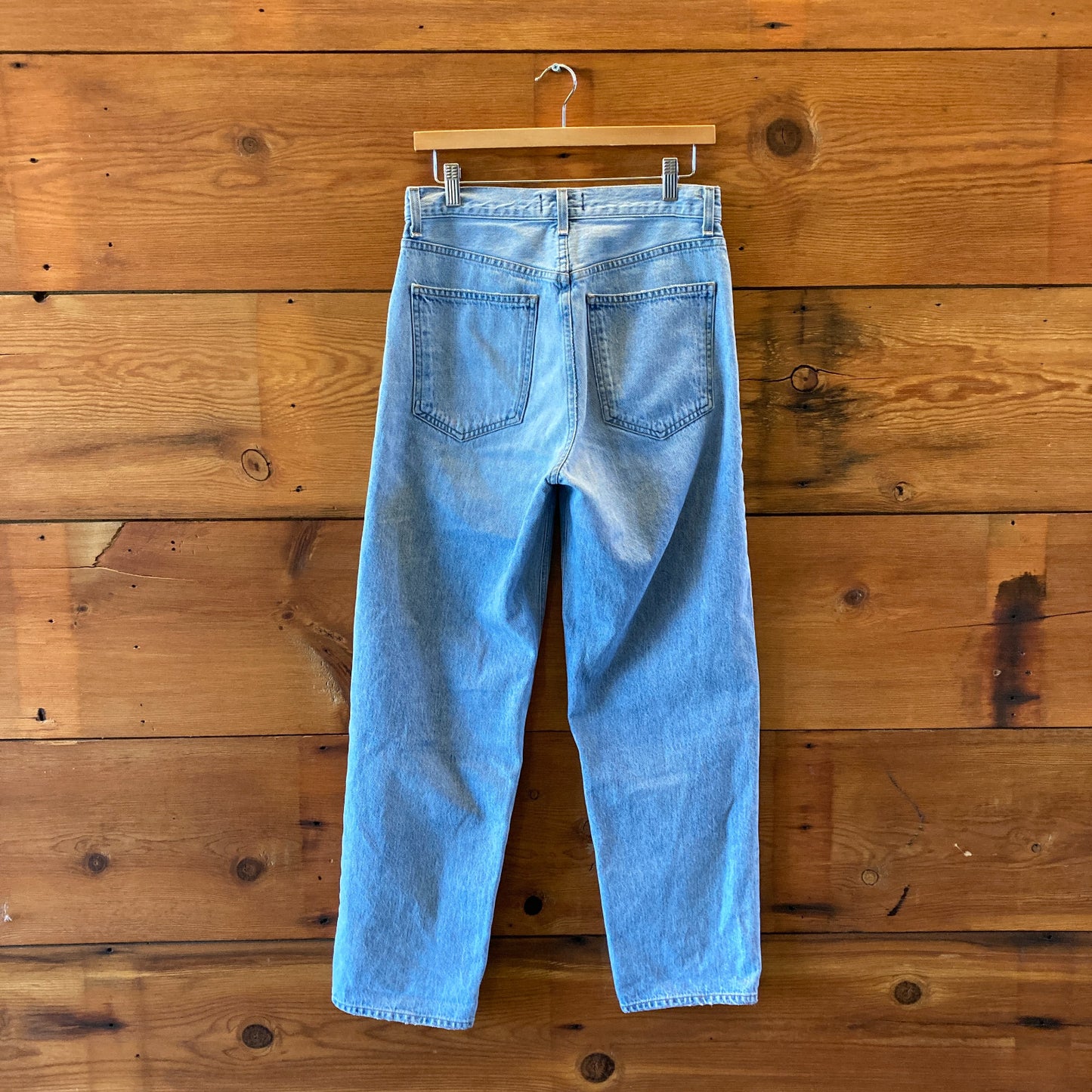 AGOLDE $198 Criss Cross Upsized Button Front Relaxed Jeans - Size 25 - 0607AB