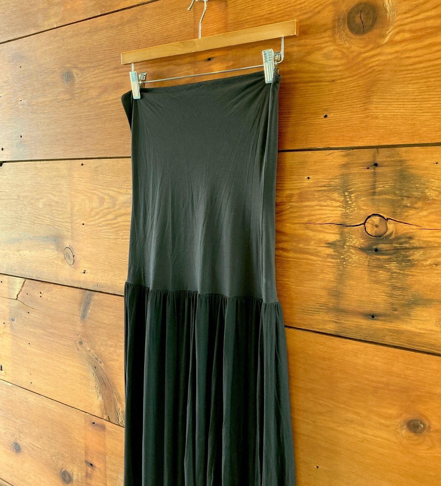 Lululemon Black 2-in-1 Maxi Dress Fold Waist Maxi Skirt - Size M - 1011SC