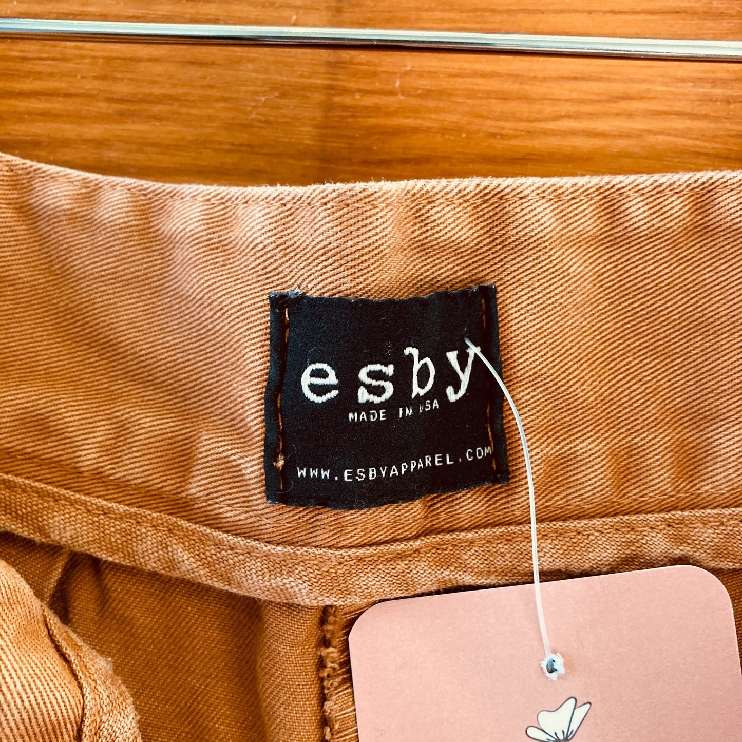 2 / XS - Esby Apparel Brown Wide Leg High Waist 100% Cotton Pants 0122DM