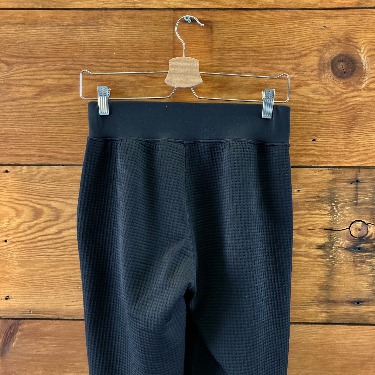 Lululemon Black Waffle Texture Pull-On Athletic Jogger Pants - Size 4 - 0428LR