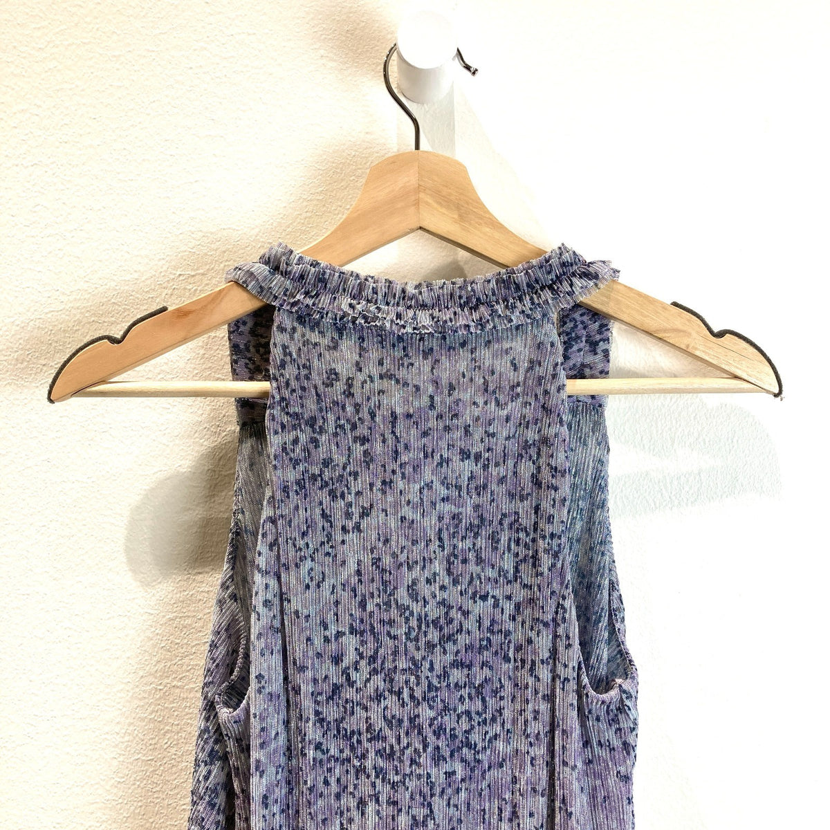 Anthropologie Purple Silver Leopard Print NEW Tank Top - Size XS - 0501SE