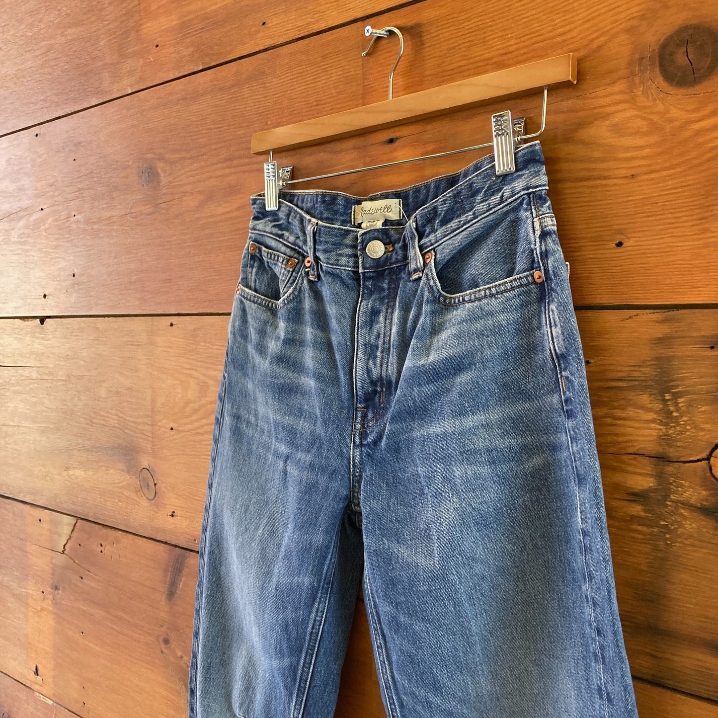 Madewell The Darted Barrel Leg Womens Jeans - Size 24 - 0617RF