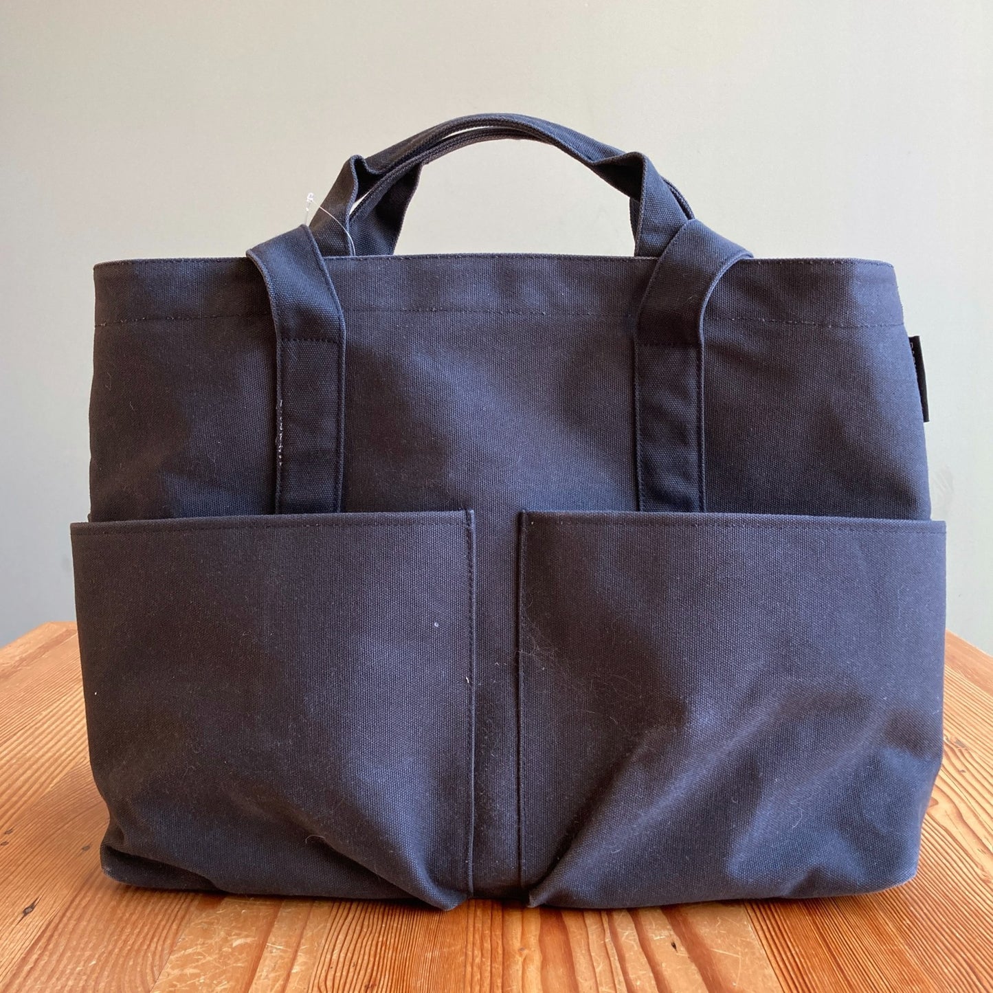 Dagne Dover Black Vida Large Organic Cotton Canvas Tote Bag - 0428LR