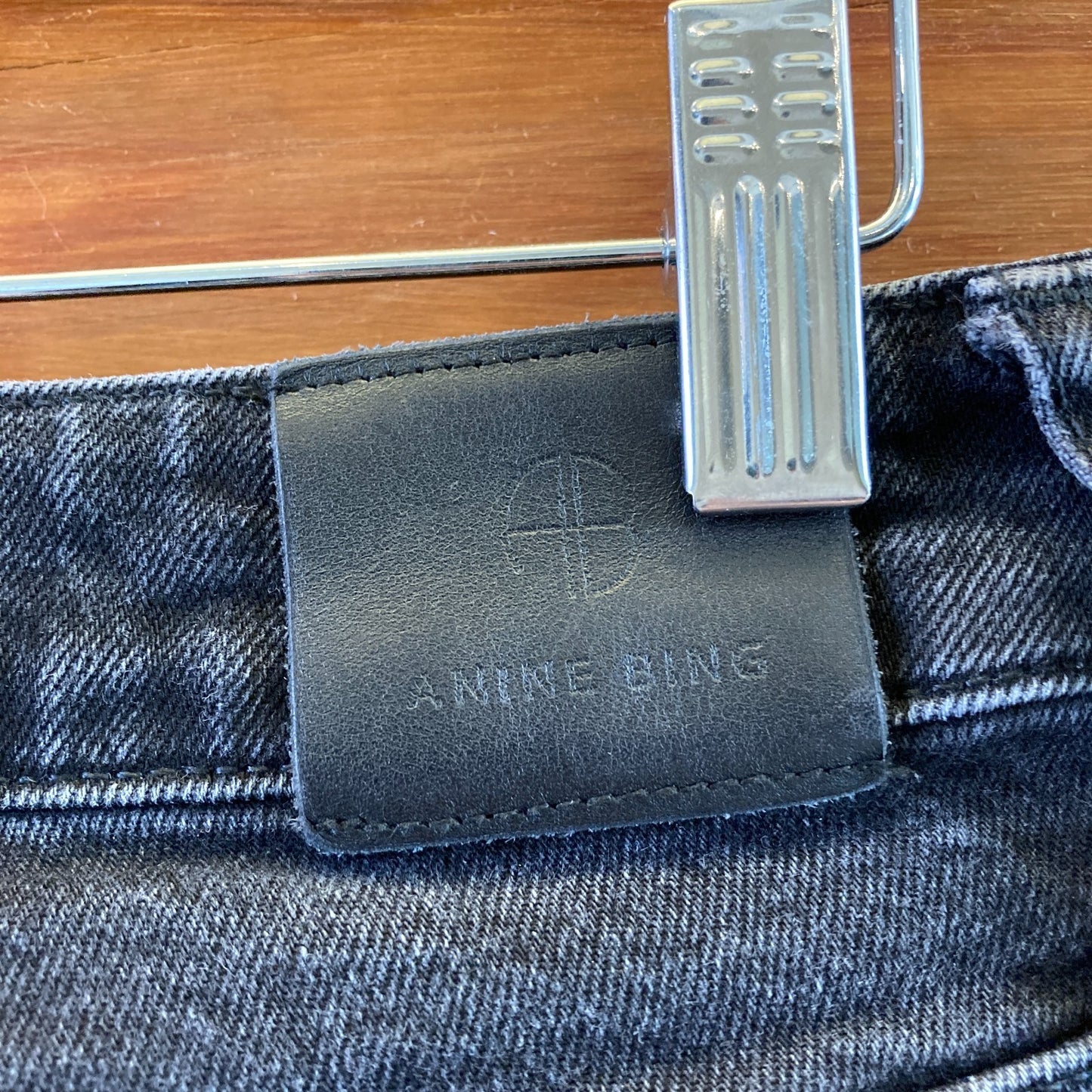 Anine Bing Black Button Fly Roxanne Split Hem Flare Jeans - Size 29 - 0504AK